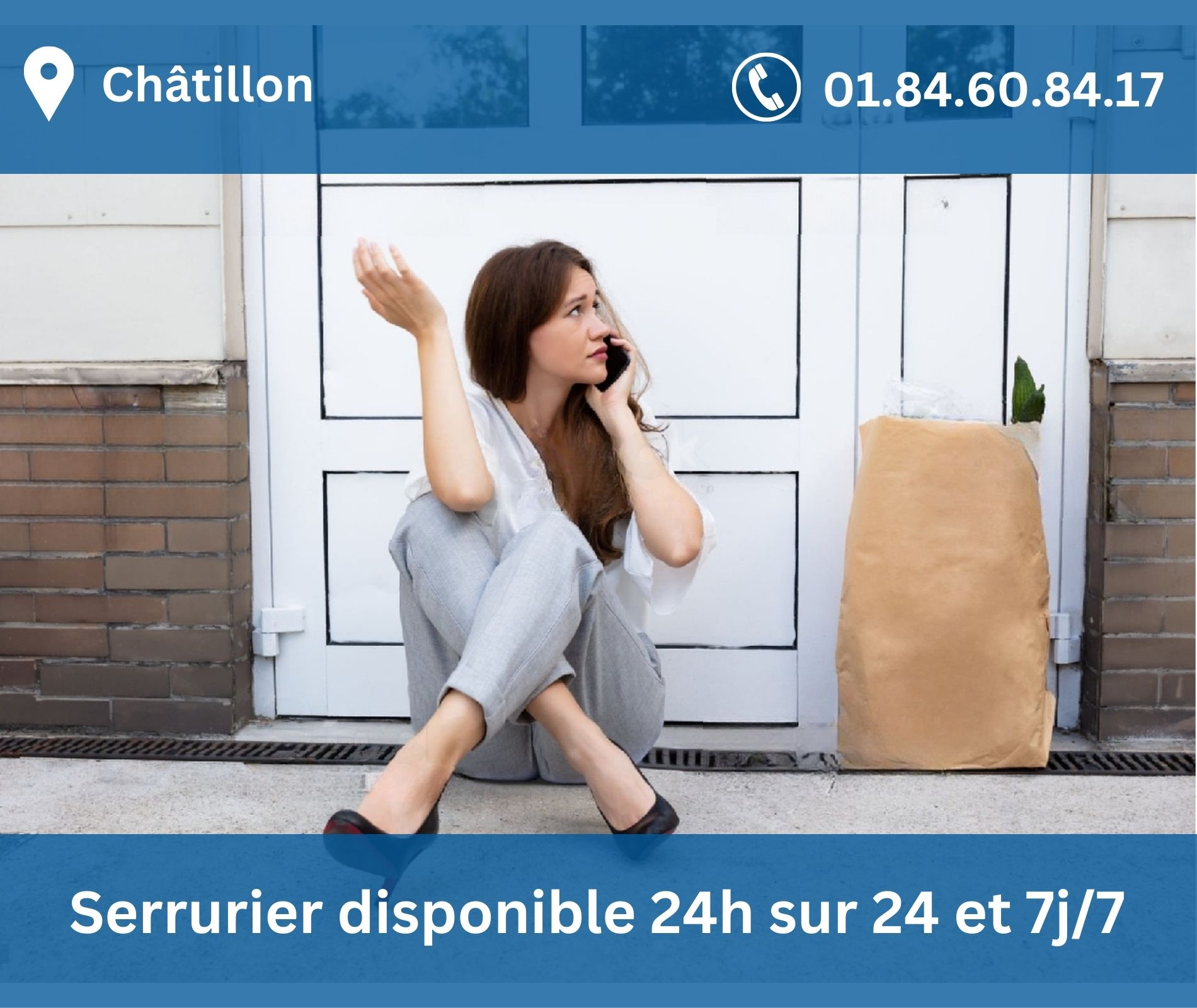 Serrurier disponible 24h sur 24 et 7j/7 Châtillon - 92320